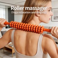 Rolling massage device, handheld rolling massage stick, suitable for the back, abdomen, and overall muscle relaxation
