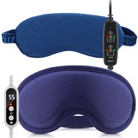 USB Eye Massager Heated Eye Shade Relieve Eye Fatiuge Remove Dark Circles Hot Eye Cover for Night Sleep Travel Office Eye Mask