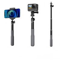 TELESIN Waterproof Divng Selfie Stick Floaty Monopod 360° Rotation Ball Head Selfie Stick for GoPro DJI Osmo Action Insta360