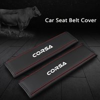 for Opel Corsa D C E Safety Belts Shoulder Protection PU Leather Car Seat Belt Protection Shoulder Pads Car Seat Belt Cover