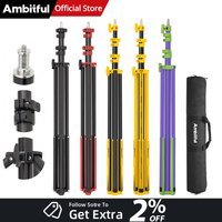 AMBITFUL GM Series 280cm Professional Air Cushioned Light Stand 10Kg Heavy Load 2M Studio Light Stand For Camera Softbox Tripods