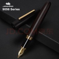Jinhao 9056 Fountain Pen Natural Wood Handmade M/F Nib Gold Clip Ink Pen School Business Office Writing School Supplies PK 9019