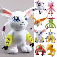 30cm Anime Digimon Adventure Plush Toys Agumon Tailmon Palmon Plushie Dolls Collectible Stuffed Models Birthday Christmas Gifts