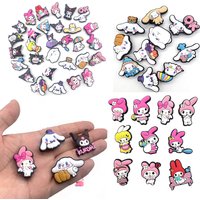 Mixed Mesuca Brand cartoon Shoe Charms PVC Kawaii Shoe Decorations for Girls Waterproof Shoe Perfect for Gifts and Party Favors
