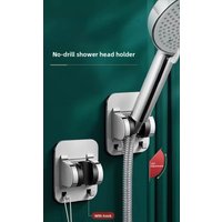 1PC Universal Adjustable Shower Head Holder Self-Adhesive Shower Head Support Adjustable angle and waterproof design
