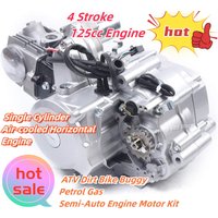 4-Takt 125ccm Motor Multifunktional Halbautomatisch 3-Gang Rückwärtsgang für ATV Quad Bike Buggy 4-Rad Rasenmäher