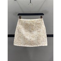 Sweet Floral Embroidery A-Line Skirt Women's Spring Summer New Design Slimming Sexy Girl Wrap around Skirt Casual Style