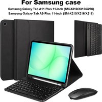 Case for Samsung Galaxy Tab A11 Plus 11-inch,for Samsung Galaxy Tab A9+ 11inch Bluetooth Keyboard cover,with dual mode mouse
