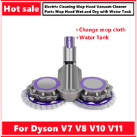 Electric Cleaning Mop Head for Dyson V7 V8 V10 V11 Vacuum Cleaner Parts Mop Head Wet and Dry with Water Tank