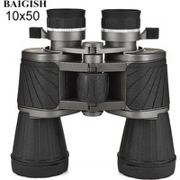 Baigish Russian 10x50 Binoculars Powerful Military Lll Night Vision Telescope Professional Waterproof for Hunting Bird Watching