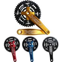 AliExpress NONE MTB Square Hole Crank Tooth Plate Aluminum Alloy Material Compatible With 8/9/10/11 Variable Speed BCD64/110mm22/32/44T