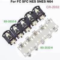 2/5/10 stücke CR2025 CR2032 Taste Batterie Halter Für FC SFC NES SNES N64 Spiel Karte BS-6 BS-8 3V
