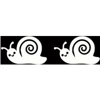 4PCS/SET Cute Snail Waterproof Vinyl Sticker For Car Rearview Mirror Window Bumper Decal
