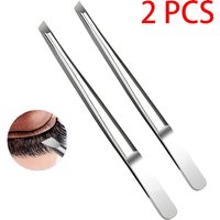 Professional Stainless Steel Tweezers for Eyebrows & Facial Hair Precision Tip Non-Slip Grip Eyebrow, Beard, Mustache Trimming