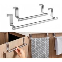 Towel Rack Over Door Towel Bar Hanging Holder Stainless Steel Bathroom Kitchen Cabinet Towel Rag Rack