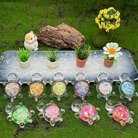 10pcs High Brightness Glow in The Dark Resin Turtle Figurines UV Resistant Waterproof Vibrant Colorful Miniature Ornaments