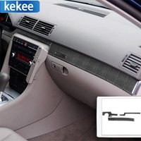 For Audi A4 S4 B7 2005-2008 Real Carbon Fiber Co-pilot Center Console Dashboard Trim Strips Car Interior Accessories Sticker