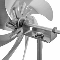 Garden Stake Windmill Outdoor Stainless Steel Kinetic Spinner Sculpture Weatherproof Yard Decor for Home and Pathway