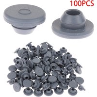 100Pcs Rubber Stoppers Self Sealing Injection Ports Inoculation Medical For 13mm Glass Bottles Vials Opening Sealing Organizer