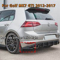 For VW Golf Mk7 GTI 2012-2017 Car Rear Bumper Side Diffuser Maxton Style Rear Diffuser (only Left+right) Spoiler Splitter Tuning