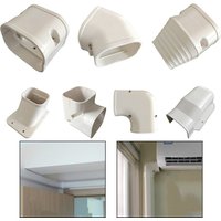 Coupling Easy To Install End Cap Cover Connection Lines Wall Cap Wall Entry Cap Weather Resistance 135ยฐFlat Elbow