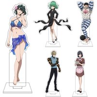 16CM Anime ONE PUNCH MAN Cosplay Acrylic Figure Stand Plate Sweet Mask Flashy Flash Ornaments Gifts