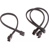 1Pc 4Pin CPU Fan Splitter Cable 1 To 4 Port PC Fan Extension Power Adapter