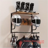 Wall-Mounted Helmet Display Stand Entryway Sport Equipment Holder Headgear Storage Rack Convenient Portable Clothes Hanger
