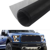 Car Grill Mesh Auto Grille Insert Bumper Rhombic Hole Mesh For Front Bumper Hood Vent Grille Inserts Car Exterior Radiator Mesh
