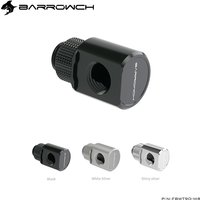 BARROWCH 90 Degree Elbow. G1/4'' ,360 Rotary Fittings ,Cabinet Liquid Loop Kit Build Connector,FBWT90-MR