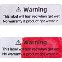 3x1cm Liquid Sensor Label,Water Sensitive Sticker,Device Potential Damage Indicator,Warranty Void Instruction label