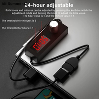 【RV】【A73】Reliable Digital Display USB Timer Switch Adjustable Power Off Switch 5V Switch Cord Auto Shut Off Power Management