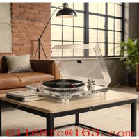 High-end Vinyl Machine Matte Turntable LED Luminous High Transparent Acrylic Record Player