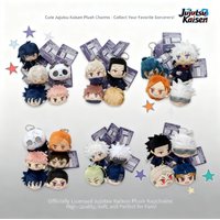 Anime Jujutsu Kaisen Cartoon Cute Plush Toy Keychain Pendant Badge Brooch Pin Bag Charm Accessories Decor Gift for Fans