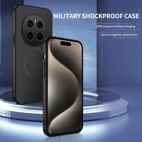 Business Carbon Fiber Soft TPU for Magsafe Case for HONOR MAGIC 8 7 Pro Lite Wireless Charging Lens Protection Shockproof Cover