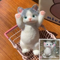 New TPR Cat Squeeze Surface Cartoon Cat Sensory Soft Stress Relief Mochi Squishy Children's Gifts