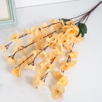 7 Branches Artificial Cherry Blossom Flowers Floral Arrangement 55cm Fake Plum Flowers Vase Filler Home Decorations