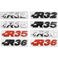 3D Metal R32 R35 R36 Rear Trunk Boot Emblem Badge Sticker For VW SR32 SR35 SR36 Volkswagen Golf MK4 Passat Tiguan