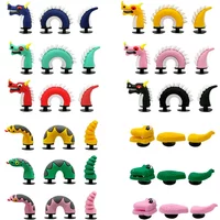 3D stereoscopic full dragon snake characters shoe buckle charms accessories decorations for sandals sneaker clog wristbands DIY
