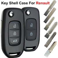 17880-FWB1G76 CWTWB1G767 Smart Flip Car Key Shell Case Cover For Renault Kadjar Captur Megane 3 Symbol Dacia Duster Logan 2