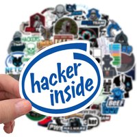 AliExpress FANLU 10/50PCS Funny Hacker Graffiti Stickers Computer Expert Cartoon Decals Suitcase Fridge Laptop Guitar Car Bike Skateboard Toys