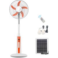 16/18 Inch Led Wholesale Ac/dc Electric Outdoor Rechargeable Cooling Floor Standing Energy Fan with Remote Control
