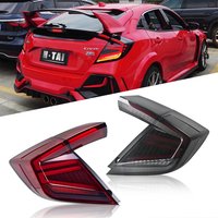 Pair LED Tail Lights For Honda Civic Hatchback Type-R 2016-2020 Rear Lamps Taillights Dynamic Turn Signal Car Light Assemblies
