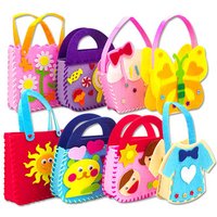 3PCS Felt Handbag DIY Craft Toys Purse Making Kit Creative Gifts for Kids Teens Boys Girls Birthday Party Favors