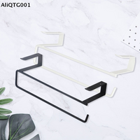 Nail-Free Paper Roll Holder Towel Rack for Bathroom Kitchen No-Punching Storage Shelf Wall-Mounted Space Saver
