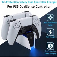 Controller Charging Station 3705 with Dual Fast Charger Dock for PS5 DualSense Wireless Controller with LED Charging Indicators