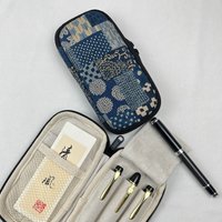 Original Cotton DIY Pencil Case Fountain Pen Protective Sleeve Pencil Pouch Vintage Pencil Case