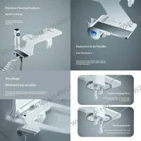 Bidet mural intelligent ultra-mince pour femmes, sans alimentation électrique, pour hygiène personnelle et nettoyage anal
