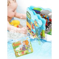Water Bath Toy Bath Book Swimming Bathroom Toy Baby Toys Early Educational Toy With BB Shistle Learning Animal Digital Bath Book