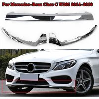 Front Bumper Lower Lip for Mercedes-Benz Class C W205 2014-2018 Trim Molding Chrome Car Body Kit Accessories